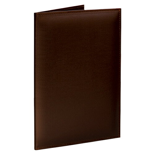 コレクト　調印・証書ホルダー 賞状 卒業 卒園 証書ファイル　布レザー製 規格:A4判（濃茶）