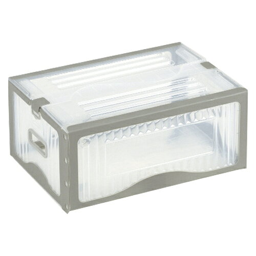 岐阜プラスチック工業　リスボックス　グレー 外寸:幅455×奥322×高206mm（ライトグレー／グレー）