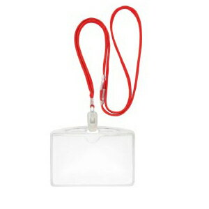 クラウン　クラウン吊下げ名札エコノミータイプ（赤）