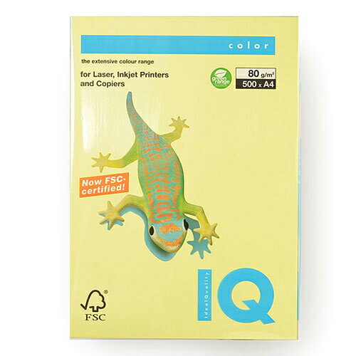 伊東屋　バイオトップカラー　A4判 500枚入 80g/m2（レモン）