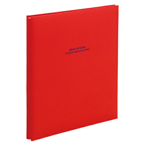 ナカバヤシ　フエルアルバム ドゥファビネ　L判 10枚（レッド）