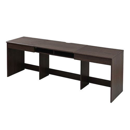 JKプラン　オフィスデスク ワイドデスク 配線収納 ワークデスク 木製 パソコンデスク システムデスク（..