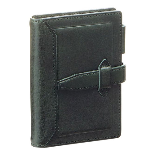 レイメイ藤井 ダ・ヴィンチ グランデ ロロマクラシック システム手帳 (リング11mm) mini5サイズ ダヴィンチ ヌメ革(牛)(グリーン)