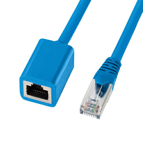 サンワサプライ　直送 カテゴリ6STP延長LANケーブル 10m ブルー