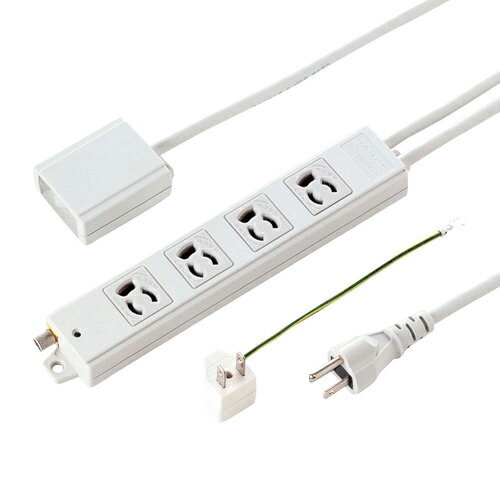 サンワサプライ　直送 手元スイッチ付き抜け止めタップ 3P 4個口 3m