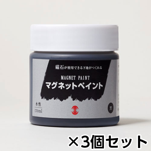 ターナー　マグネットペイント 170ml 下地用 磁石対応の下地塗料　1セット(3個)