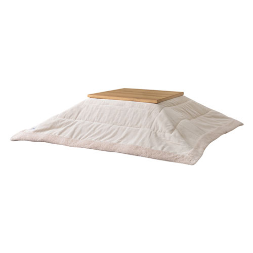 東谷　薄掛けコタツ布団 正方形 KK-141WH（ホワイト）