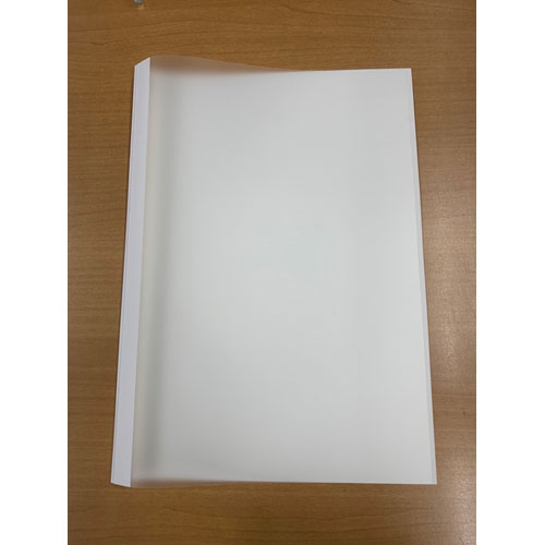 ジャパンインターナショナルコマース　とじ太くん製本カバー スモークカバーホワイト　A4タテ 背幅1.5mm