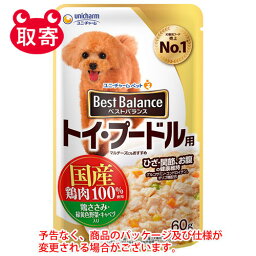 ユニ・チャーム　ベストバランス　パウチ　ペット用品　犬用　トイ・プードル用