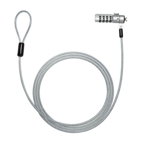 サンワサプライ　直送 スロット標準&nano対応セキュリティワイヤー