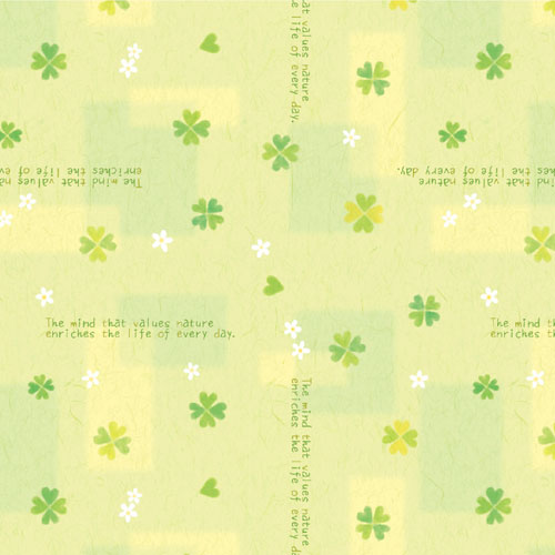 ササガワ 包装紙 ハッピークローバー 全判 10枚ロール