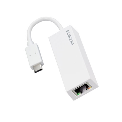 エレコム 直送 有線LANアダプター USB Type C 変換アダプタ LANポート×1ポート(ホワイト) エレコム 直送 有線LANアダプター USB Type C 変換アダプタ LANポート×1ポート(ホワイト)