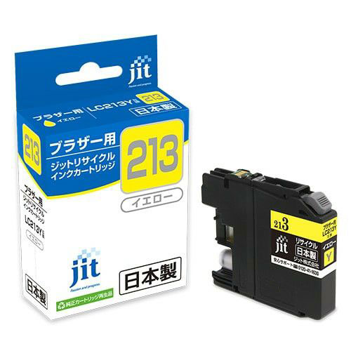 ジット インクジェットカートリッジ JIT B213Y (LC213Y) ブラザー用 リサイクル HWJI082 ジット インクジェットカートリッジ JIT B213Y (LC213Y) ブラザー用 リサイクル HWJI082