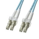 サンワサプライ 直送 アーマードメガネ型光ファイバケーブル(マルチOM3、LC×2-LC×2、1m)