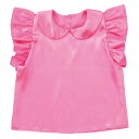 アーテック ソフトサテン 丸襟付フリフリシャツ(桃)