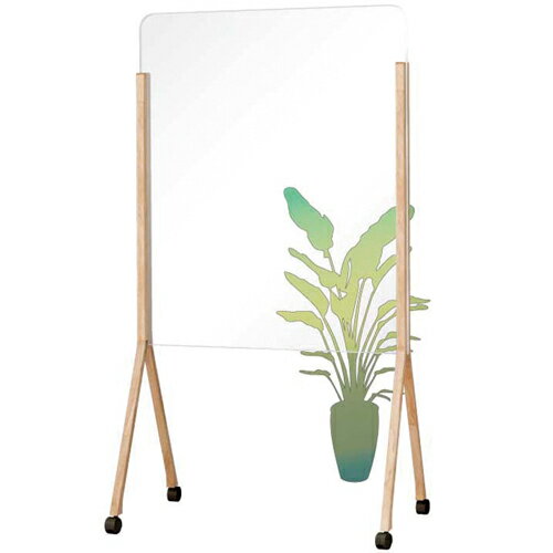 馬印　メーカー直送品 WMシリーズ木製脚透明ボード　片面タイプ