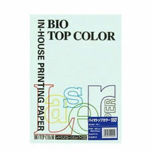 樂天商城 - 伊東屋　バイオトップカラー　A4判 50枚入 160g/m2（ブルー）