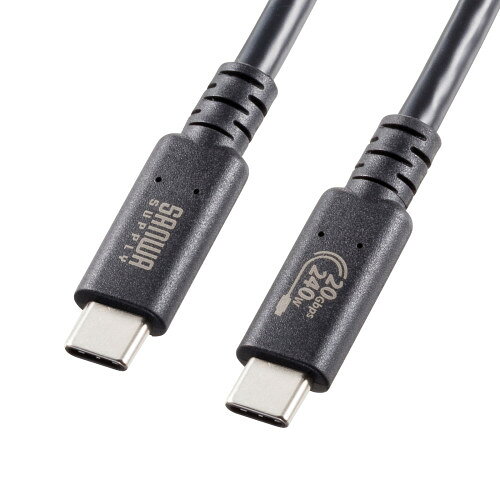 【エントリーでポイント5倍　8/1〜8/31まで】 サンワサプライ 直送 USB20Gbps（USB4 Gen2x2）Type-C ケーブル