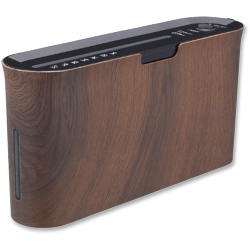 アスカ　クロスカットシュレッダー 木目調 A4用紙対応 静音設計 B06WD（ブラウン）