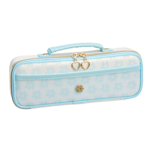 レイメイ藤井 トップライナーペンケース（フラワー）（ブルー）