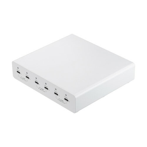 サンワサプライ 直送 USB PD対応AC充電器(6ポート・合計72W)(ホワイト) サンワサプライ 直送 USB PD対応AC充電器(6ポート・合計72W)(ホワイト)