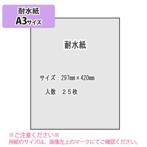 SAKAE TP　耐水紙 白紙 128g/m2 A3 25枚