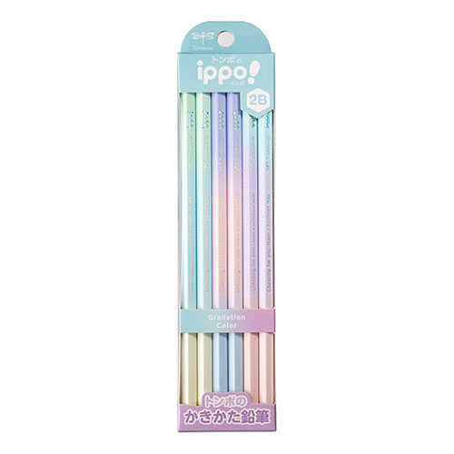 トンボ鉛筆 ippo! かきかたえんぴつ グラデーションカラー