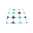 カモ井加工紙 mt リメイクシート スクエア サークル ライトブルーxネイビー