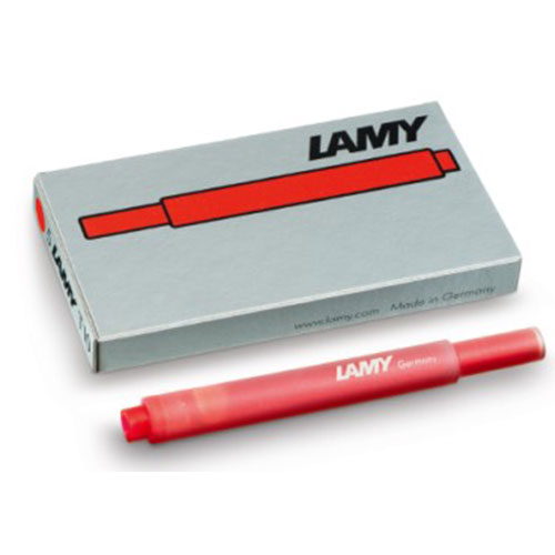 三菱鉛筆 LAMY(ラミー) インクカートリッジ レッド 5本セット(レッド)