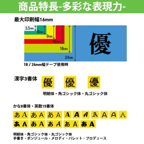 カシオ　ネームランド 本体 ラベルライター 収納ケース付 Bizシリーズ（ホワイト）