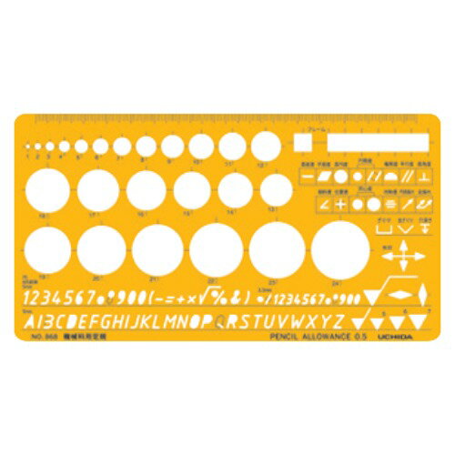 マービー　ウチダ KD テンプレート No.868 機械科用定規