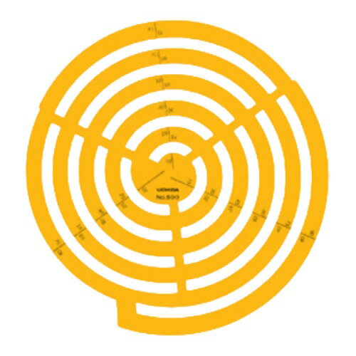 マービー　ウチダ KD テンプレート No.500 円周定規