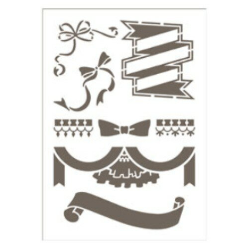 マービー　シール式ステンシル リボン