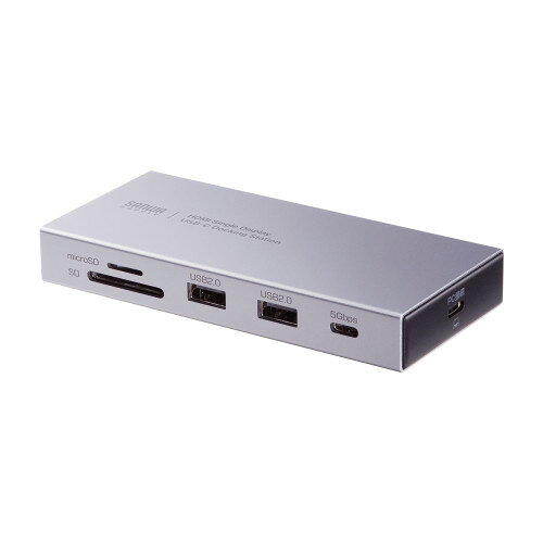 サンワサプライ USB Type-Cドッキングステーション(10in1)