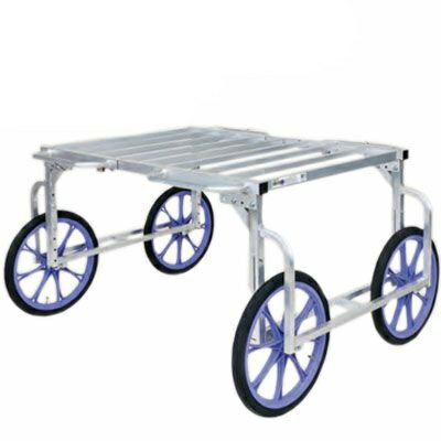 HARAX ハラックス　楽太郎　アルミ製　収穫台車　(取手付)　RA-100NT　ノーパンクタイヤ