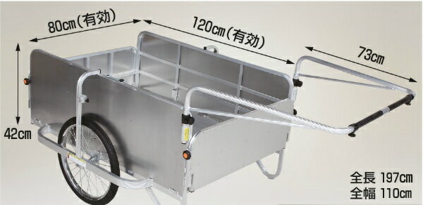 乐天商城 - HARAX ハラックス　コンパック　アルミ製　全面アルミパネル付タイプ　HC-1208A-4P エアータイヤ