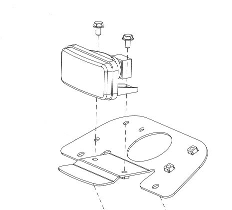 樂天商城 - OREC オーレック　RABBIT MOWER　ラビットモアー用　ライトオプションセット　0310-91000