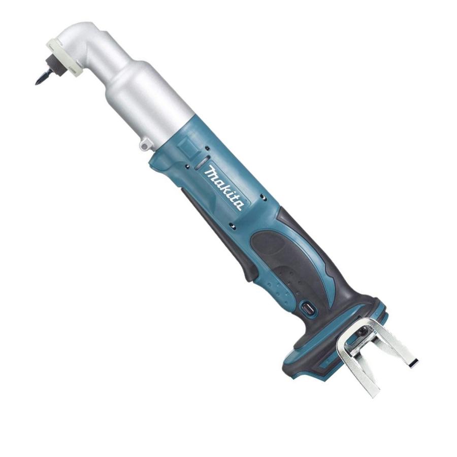 商品情報 マキタ　18V　充電式アングルインパクトドライバ　TL061DZ　本体のみ ※充電器、バッテリ、ケース別売 ●コンパクトなヘッド部 ●握りやすいグリップ＆スイッチ ●呼応輝度LEDライト ●より狭い場所での締付けに便利 ●部材が傷つきにくい蓄光バンパ ●「掛けやすい」幅広フック ●正逆スイッチ ●標準付属品：プラスビット2-45、フック