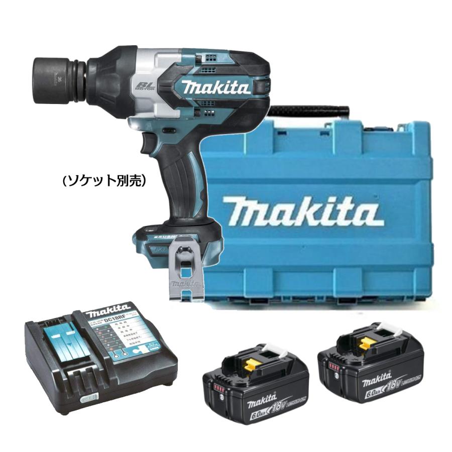 マキタ makita　電動式インパクトレンチ　TW1001DRGX　バッテリBL1860B×2本　充電器DC18RF・ケース付