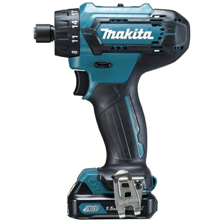 マキタ makita　充電式ドライバドリル　DF033DSHX　バッテリBL1015×2本　充電器DC10SA・ケース付