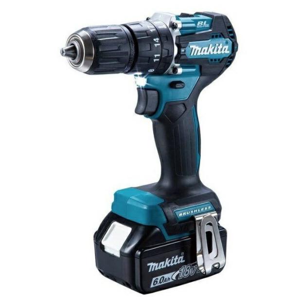 マキタ makita　充電式震動ドライバドリル　HP487DRGX　バッテリBL1860B×2本　充電器DC18RF・ケース付