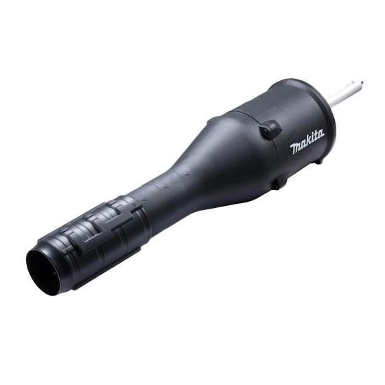 マキタ スプリット用ブロワアタッチメント UB403MP A-79354 ※充電式スプリットモータは別売です ●ハイパワー＆軽量「ブロワアタッチメント 」 ●最大風速66.5m/s・最大風量16.8m3/minでパワフルに落ち葉やゴミを吹き集めます 　※MUX01G使用時 ●アタッチメント本体の質量は1.6kgと軽量 ●全長：740~840mm(アタッチメントのみ) ●ファンの形状を最適化し、風がスムーズに流れるようにすることで低騒音化も実現 マキタのスプリットシリーズは豊富な先端アタッチメントを付け替えることにより、 1台のモータでブロワでの吹き飛ばし作業をはじめ、草刈り、高枝切り、ポンプ 、耕うんなど様々な作業が行えます。 ■ 1充電連続使用時間(目安/高速〜低速) MUX01G：約9分〜29分 MUX60D：約14分〜42分 MUX18D：約10分〜14分 ●適用モデル MUX01GZ(40Vmax)、MUX60DZ(18V×2=36V)、MUX18DZ(18V)