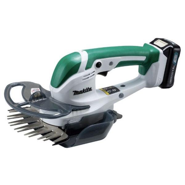 マキタ 10.8V 充電式芝生バリカン MUM605DZ 刈込幅160mm 本体のみ ※バッテリ・充電器別売 ●軽量1.1kgボディ＆鋭い切れ味で軽快芝刈り ●小スペースの芝刈り、キワ刈りに。 ●刈込幅160mm ●特殊コーティング刃＋上下刃駆動で切れ味抜群 ●ソフトグリップ付 ●グラスレシーバを外せば板垣(細い枝)の刈込も可能 ●標準付属品：グラスレシーバ・キワ刈りガード、ブレードカバー