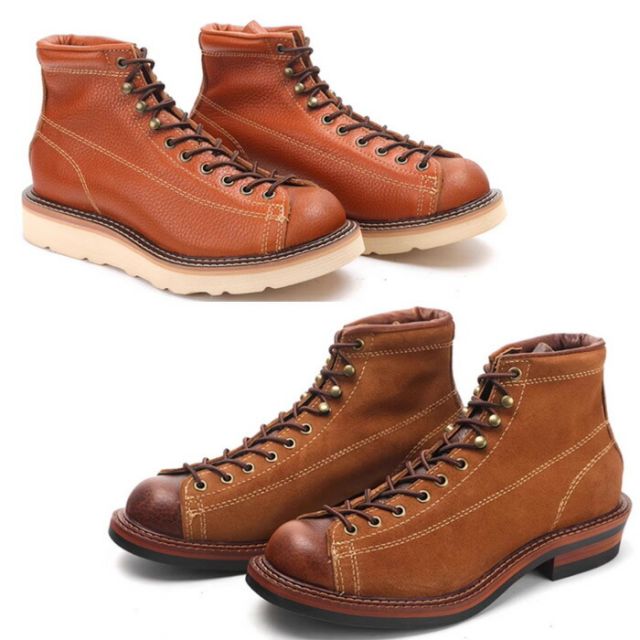 メンズ ブーツ 本革 ショートブーツ モンキーブーツ ワークブーツ ビブラムソール vibram ヴィンテージ レースアップ 7ホール メンズ靴..