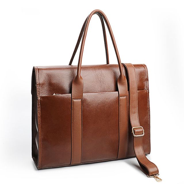 ビジネスバッグ トートバッグ オイルレザー 牛革 大容量 A4サイズ ショルダーバッグ レディース メンズ 2way 斜めがけバッグ 通勤バッグ