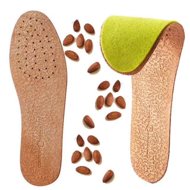 インソール レディース メンズ 本革 革靴 足臭 抗菌 消臭 植物素材 送料無料【メール便】