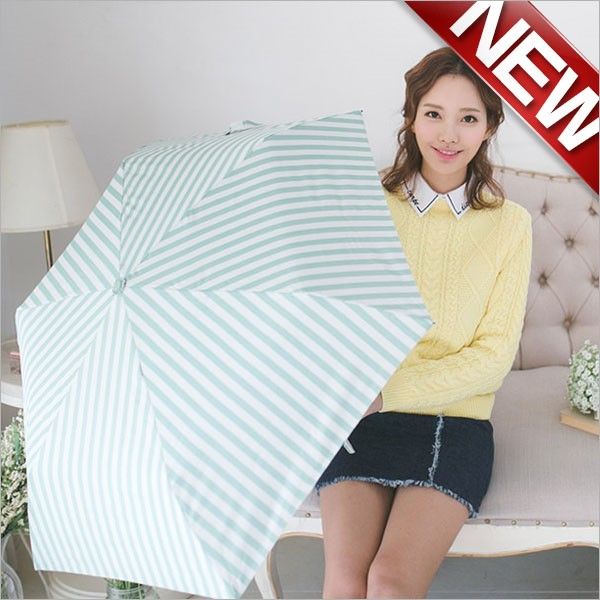 メール便不可 折りたたみ傘 ストライプ柄 3Color 6本骨傘 かさ 超軽量 雨傘 日傘 レディース 婦人用 女性用