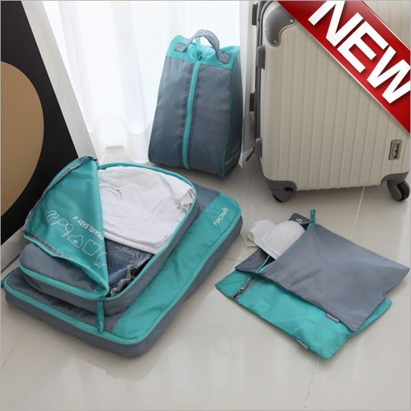 Rakuten - トラブル バッグインバッグ 5種類 旅行＆出張の必需品 インナーバッグ インナーポーチ 旅行用品 小物化粧品ポーチ 生理用品 下着ポーチ 靴ポーチ 服ポーチ