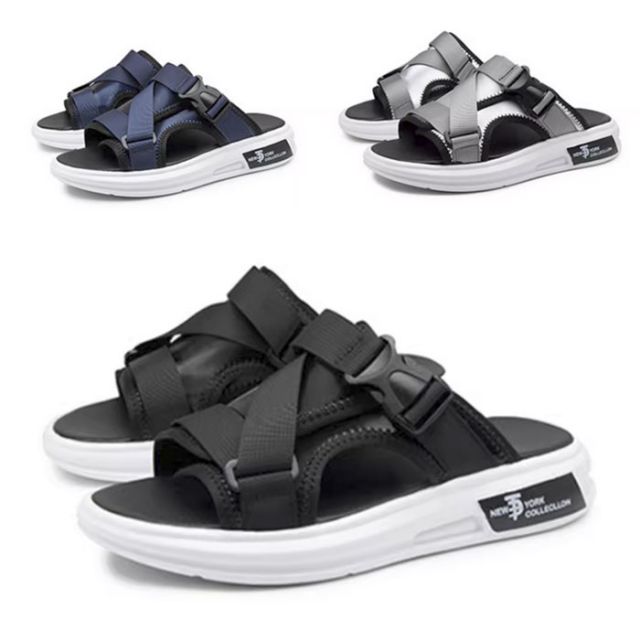 サンダル スポーツサンダル メンズ バックストラップなし メッシュ 春 夏 ブラック グレー レッド 送料無料