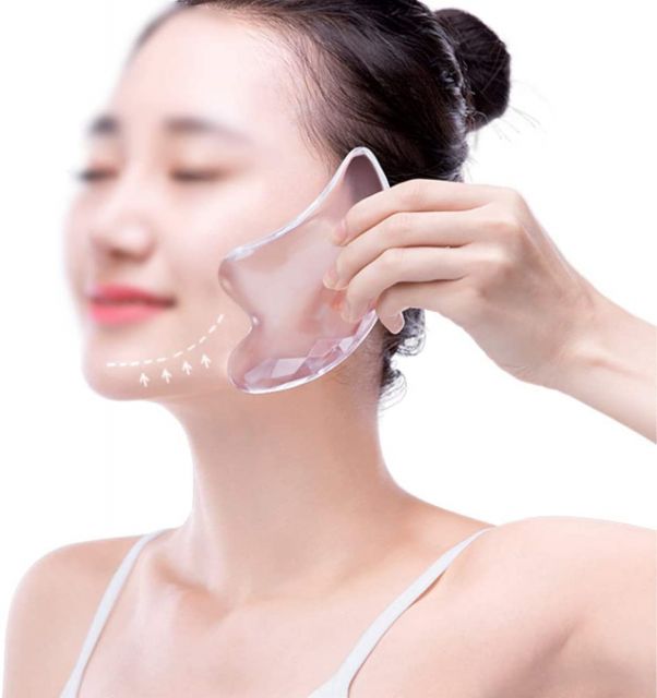 かっさ かっさプレート 美顔 美肌 小顔 ツボ押し グッズ 羽根型 ほうれい線 たるみ セルライト 送料無料 メール便